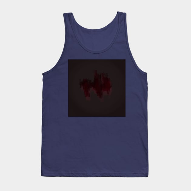 "Subtle Intricacies - A Mesmerizing and Dark Display of Abstract Forms" Dark Abstract Contemporary Tank Top by pngrktes-art